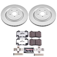Power Stop 09-19 Cadillac CTS Rear Z26 Coated Brake Kit