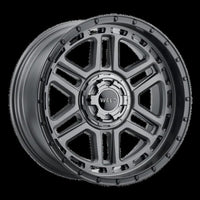 Weld Off-Road Crux 20x12in / 6x135 BP / ET -44 / 106.1mm Bore - Satin Gunmetal / Satin Black Wheel