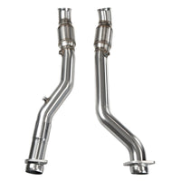 Kooks 12-22 Jeep Trackhawk 6.2L /Dodge Durango 6.4L 3in H.O. GREEN Catted OEM Connection Pipes