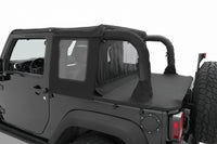 Bestop 07-18 Jeep Wrangler JK 2-Door Halftop Soft Top (Black Diamond)