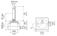 Hella Xenon D1S Bulb PK32d-2 85V 35W 4300k