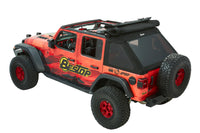Bestop 18-26 Jeep Wrangler JL 4-Door Trektop Ultra (Premium Black Twill)