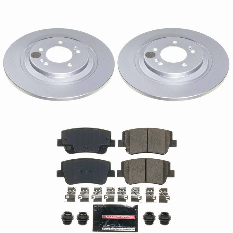 Power Stop 21-25 Hyundai Sonata Rear Z23 Coated Brake Kit