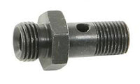 AEM High Volume Fuel Rail Banjo Fitting w/ Hole - Male -6AN ORB thread (9/16in -18)