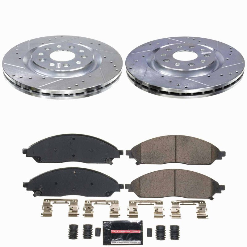 Power Stop 20-25 Chrysler Pacifica Front Z23 Evolution Brake Kit