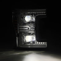 AlphaRex 17-19 Ford F-250/350/450/550 Super Duty LUXX-Series LED Proj Headlights Chrome w/SS & SBDRL