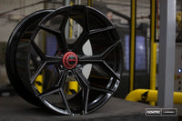 Vossen x Novitec NL4-5L 20x9in - 5x112 BP - ET36 - Gloss Black Lamborghini Huracan Front Wheel