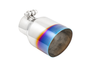 MBRP Burnt End Tip 2.5 ID 4 ID Out 6.5 length Single Wall Angle Cut 304 Stainless Steel