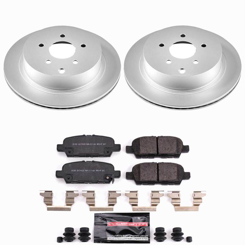 Power Stop 10-12 Infiniti FX35 Rear Z23 Coated Brake Kit