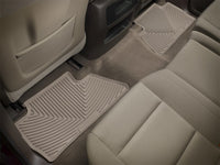 WeatherTech 14+ Chevrolet Silverado Rear Rubber Mats - Tan
