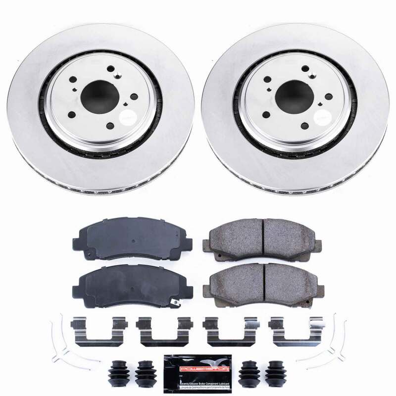 Power Stop 15-20 Acura TLX Front Z23 Coated Brake Kit