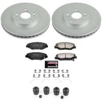 Power Stop 03-08 Honda Pilot Front Z36 Coated Truck & Tow Brake Kit