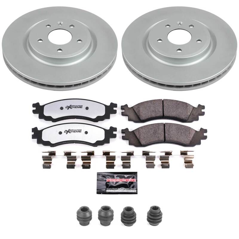 Power Stop 2010 Ford Taurus Front Z36 Coated Truck & Tow Brake Kit