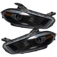 Oracle 13-14 Dodge Dart (HID Style) SMD HL - Black - ColorSHIFT w/ BC1 Controller