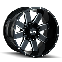 ION Type 141 18x9 / 8x180 BP / 18mm Offset / 124.1mm Hub Gloss Black Milled Wheel