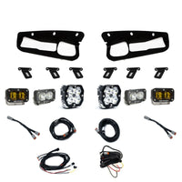 Baja Designs 21-25 Ford Bronco Squadron 2.0 Sport (Spot) & S2 Sport D/C Clr / S2 SAE Ambr Steel Bmpr