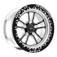 Weld S70 RT-S 17x10.5in / 5x120 BP / 7.7in. BS - Black Center - Polished Shell Wheel