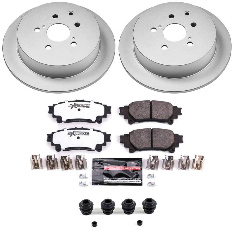 Power Stop 10-15 Lexus RX350 Rear Z36 Coated Truck & Tow Brake Kit