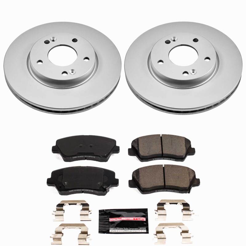 Power Stop 16-17 Hyundai Veloster Front Z23 Coated Brake Kit