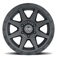 ICON Rebound 18x9 / 5x5in / -12mm / 4.5in BS Double Black Wheel