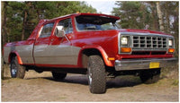 Husky Liners 81-93 Dodge Ramcharger/D250 (Excl. Dually) EAF Style Fender Flares 4pc - Black