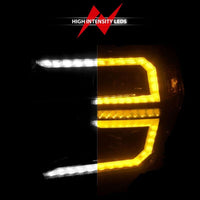 ANZO 19-21 GMC Sierra 1500 LED Projector Headlight w/Switchback+Sequential - Black