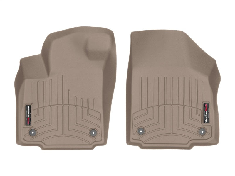 WeatherTech 2023 Ford SuperDuty SuperCab (1st Row Console/Bench Carpeted) 1st Row FloorLiner - Tan