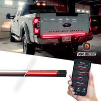 XKGlow App Controlled  60in Truck Tailgate LED Light Bar w/ Seq T signals