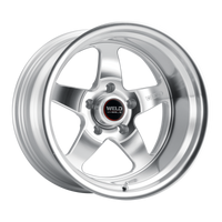Weld S104 17x11 Ventura 5x127 ET44 BS4.25 Gloss Silver MACH DIA 78.1