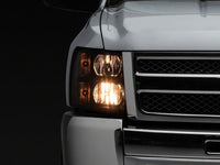 Raxiom 07-13 Chevrolet Silverado 1500 Euro Headlights- Blk Housing (Clear Lens)