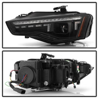 Spyder 13-17 Audi A5 HID Model Only Projector Headlights - Black (PRO-YD-AA513HIDSI-SEQGR-BK)