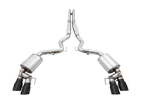 AWE Tuning 2018+ Ford Mustang GT (S550) Cat-Back Exhaust - Touring Edition (Quad Diamond Black Tips)