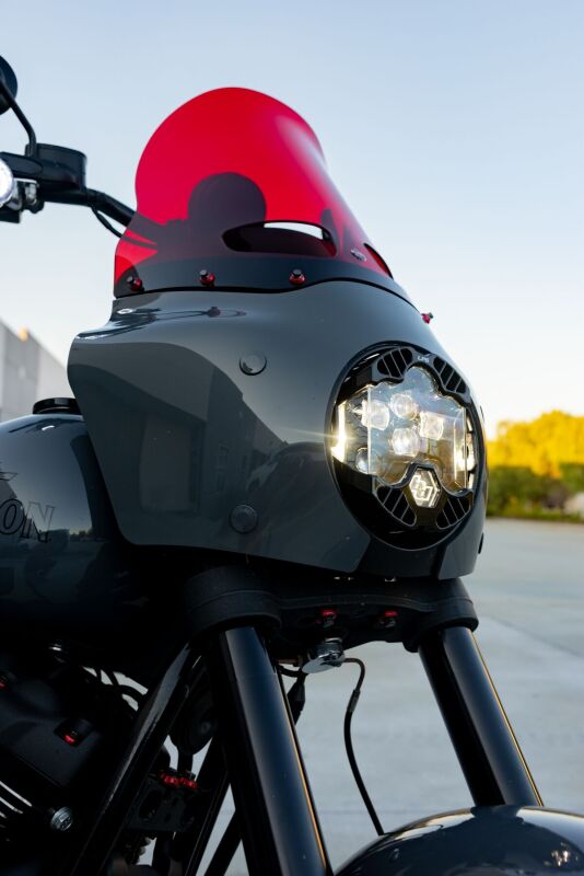 Baja Designs Harley D 18+ Softail DOT LP6 LED Headlight Kit DRL - Amber