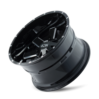 ION Type 141 20x12 / 5x127 BP / -44mm Offset / 87mm Hub Gloss Black Milled Wheel