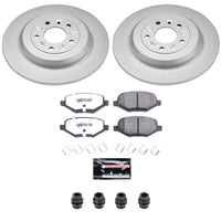 Power Stop 13-14 Ford Edge Rear Z36 Coated Truck & Tow Brake Kit