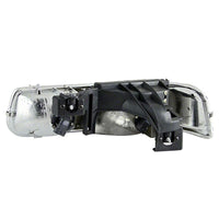 Raxiom 99-02 Chevrolet Silverado 1500 Axial Series Euro Headlights- Black Housing- Clear Lens