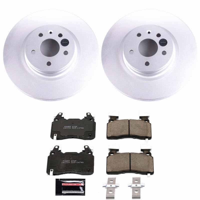 Power Stop 12-21 Tesla S Front Z23 Coated Brake Kit