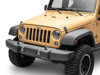 Raxiom 18-26 Jeep Wrangler JL/ 20-26 Gladiator JT HiOutput LED Hlights/Angel Eye DRL-Blk-Clear Lens
