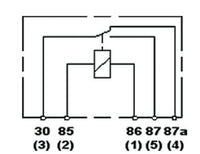 Hella Relay Mini Iso 5 Pole 12V Spdt Bkt