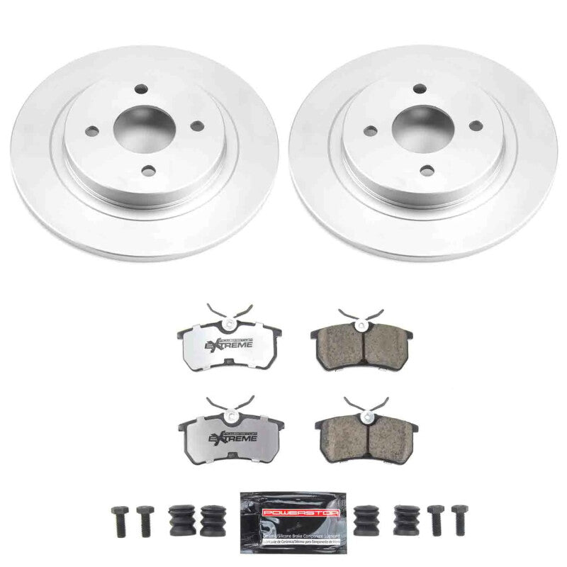 Power Stop 02-04 Ford Focus Rear Z26 Coated Brake Kit