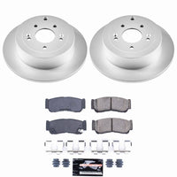 Power Stop 07-09 Hyundai Santa Fe Rear Z23 Coated Brake Kit