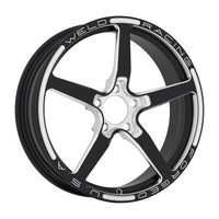 Weld Alumastar 1-Piece 17x4.5 / 5x120 BP / 2.25in. BS Gloss Black Milled Wheel
