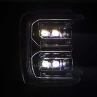 AlphaRex 23-26 Ford F-250 SD NOVA LED Proj Headlights Alpha Blk w/Activ Light/Seq Signal/Switchback