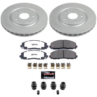 Power Stop 17-25 Chrysler Pacifica Front Z36 Coated Truck & Tow Brake Kit
