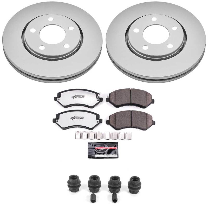 Power Stop 03-07 Chrysler Town & Country Front Z36 Coated Truck & Tow Brake Kit
