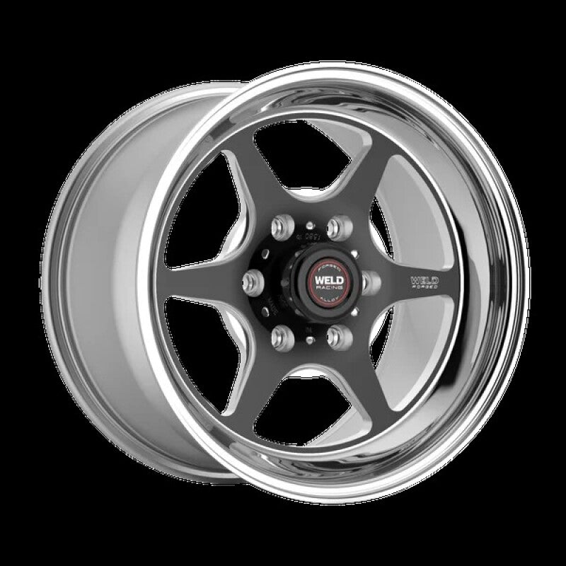 Weld S79 HD Beadlock S79 15x10in / 6x127 BP / 7.5in BS Black Center - Polished Shell Wheel