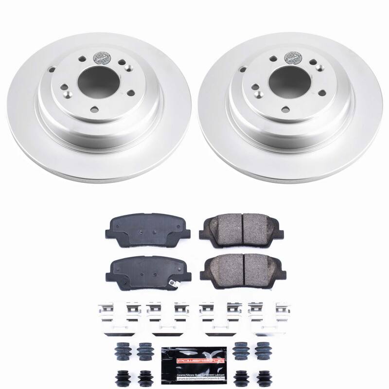 Power Stop 10-16 Hyundai Genesis Coupe Rear Z23 Coated Brake Kit
