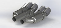 Kooks 09-13 Chevrolet Corvette Z06/ZR1 3in. Valved Axle-Back Exhaust w/ SS Tips