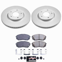 Power Stop 10-15 Hyundai Tucson Front Z23 Coated Brake Kit