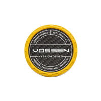Vossen HF Carbon Billet Sport Cap 2.0 - Large (VHFL) - Yellow - Twill Weave (Gloss)